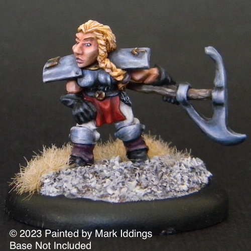 Reaper D&D Pathfinder 28mm Painted Fantasy Female Dwarf Paladin Warrior