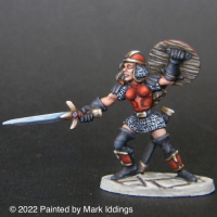 Female Fighter in Plate
