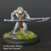 Lizard Man with  Polearm