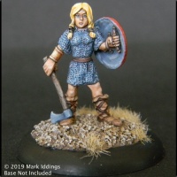 Female Northern Warrior with  Axe and Shield