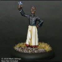 Friendly Cleric with Holy Symbol and Mace
