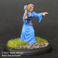 Lady Cleric Casting Spell