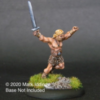 Barbarian Charging with Sword