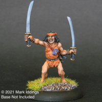 Brainless Barbarian with 2 Swords