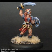 female Fighter with Scimitar and Shield