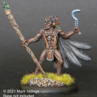 Elementalist Earth Lord with Staff and Scythe