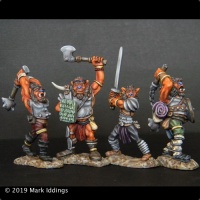 Hobgoblins (set of 4) axe, sword, mace and flail
