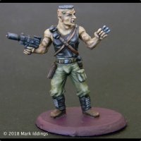 Male Street Samurai w/Gun