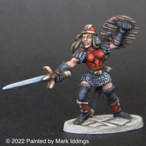 Female Fighter in Plate