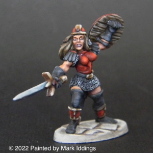 Female Fighter in Plate