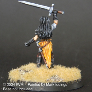 Female Warrior with Broadsword Raised