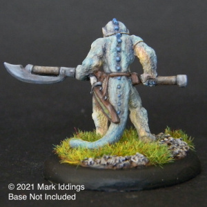 Lizard Man with  Polearm