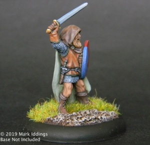 Hooded Fighter with Sword and Shield