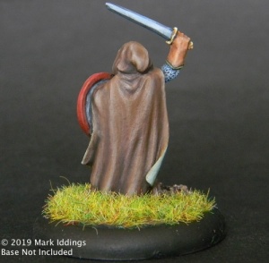 Hooded Fighter with Sword and Shield