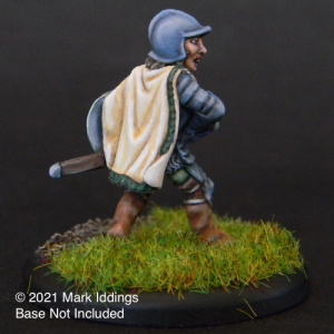 Female Fighter with Sword and Shield