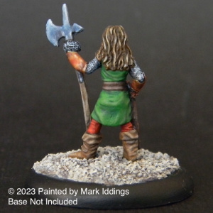 Guardswoman with halberd