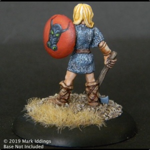 Female Northern Warrior with  Axe and Shield