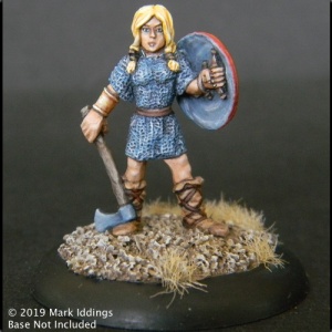 Female Northern Warrior with  Axe and Shield