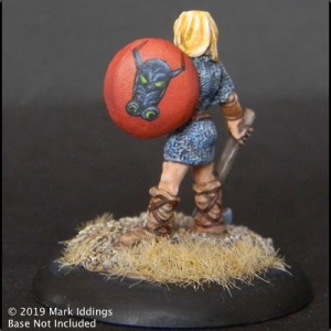 Female Northern Warrior with  Axe and Shield