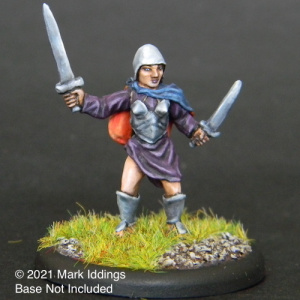 Warrior Woman with 2 Swords