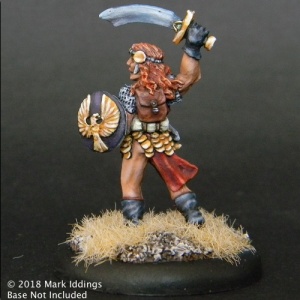 female Fighter with Scimitar and Shield