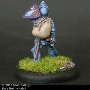 Armored Knight Raising Visor