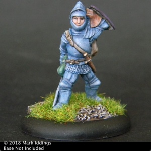 Armored Knight Raising Visor