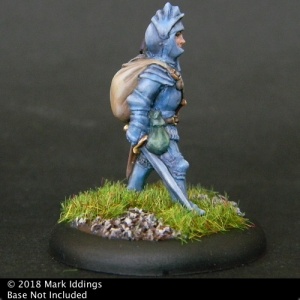 Armored Knight Raising Visor