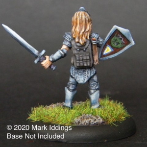 Female Knight with Sword and Shield