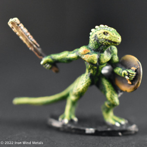 Lizard Man with  War Club and Shield