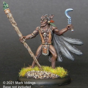 Elementalist Earth Lord with Staff and Scythe