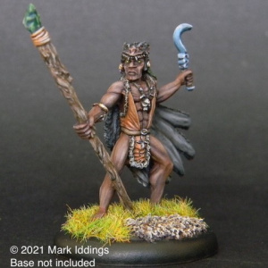 Elementalist Earth Lord with Staff and Scythe