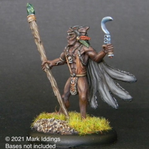 Elementalist Earth Lord with Staff and Scythe