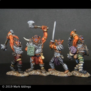Hobgoblins (set of 4) axe, sword, mace and flail