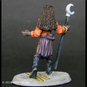 Female Street Mage with Moon Staff