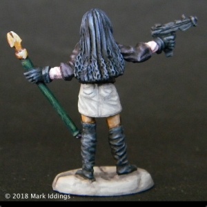 Female Combat Mage w/Staff & Gun