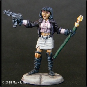 Female Combat Mage w/Staff & Gun