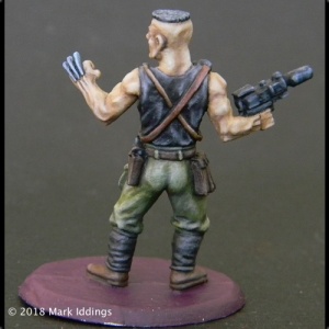 Male Street Samurai w/Gun
