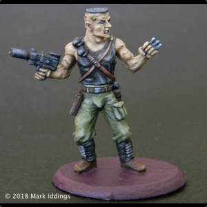 Male Street Samurai w/Gun