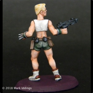Female Street Samurai with Gun