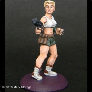 Female Street Samurai with Gun