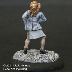 Female Detective Reaching for Pistol