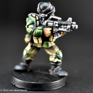 Infantry Pitbull Rifle - wide stance